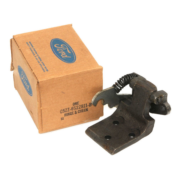 1965-1966 Mustang Lower Door Hinge & Check, LH, Ford, Supplies Limited