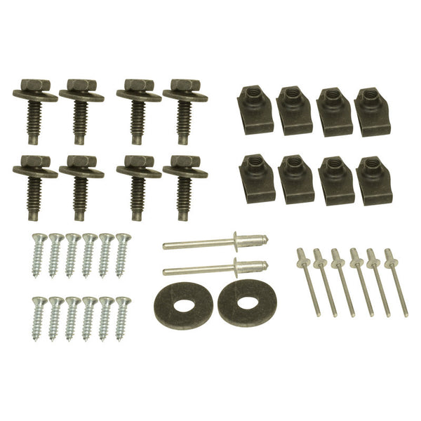 1969 Mustang Fastback Interior Quarter Trim Panel Hardware Kit, 40 pcs