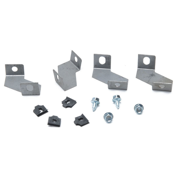65-66 FAN SHROUD BRACKETS FOR THICK 4 ROW RADIATOR-SET OF 4