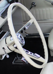 White 1965-1966 Mustang Steering Wheel OEM - (Excl. Horn Ring)