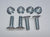 1971-1972 Mustang Bumper Bolt Kit, Rear, 8 pcs; 1973 without Bumper Guard