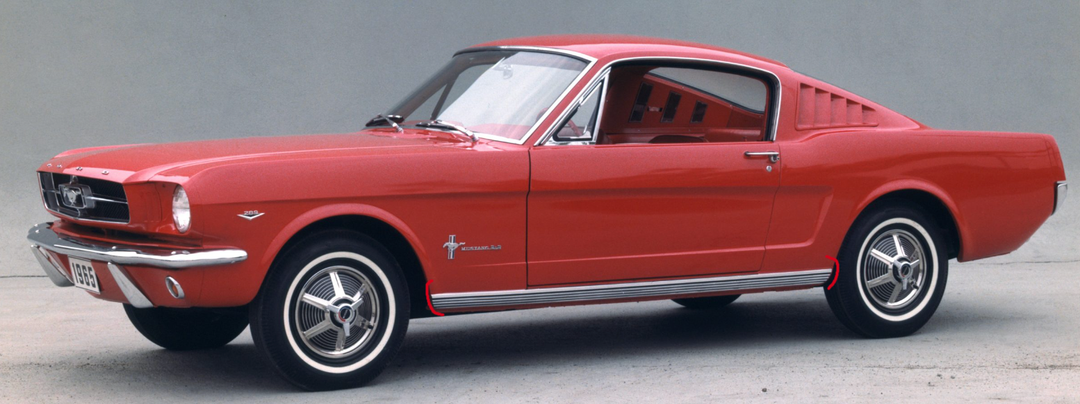 John's Mustang: 1965-1966, 67-68, 69, 71-73 Mustang Rocker Panel ...