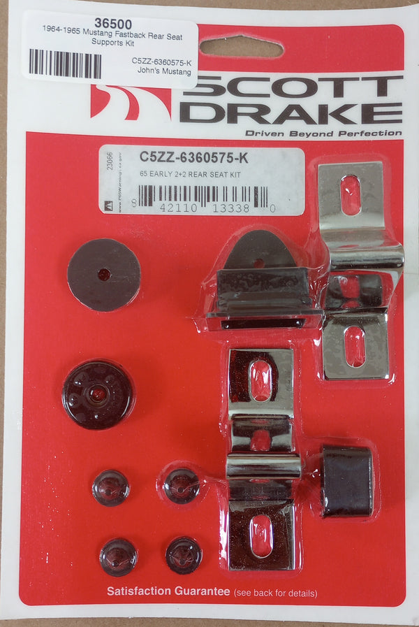 1964-1965 Mustang Fastback Rear Seat Supports Kit