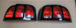 1996-1998 Mustang Tail Light Lenses, with Bezels, RH & LH