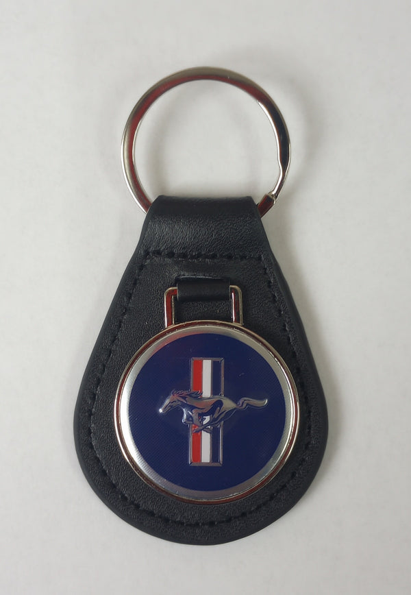 Mustang Leather Key Ring