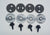 1969-1970 Mustang Door Window Glass Bushing Kit (Bolt on Glass)
