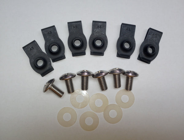 1971-1972 Mustang Bumper Bolt Kit, Front, for Urethane Bumper, 18 pcs