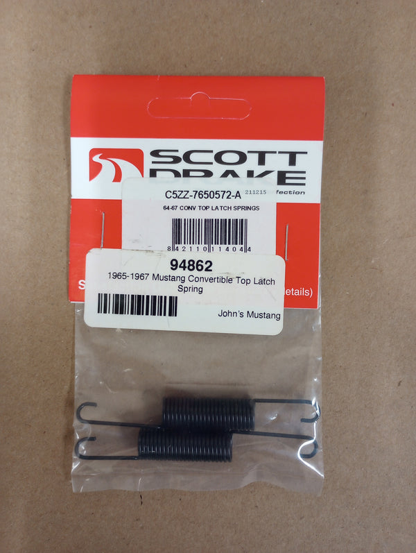 1965-1967 Mustang Convertible Top Latch Spring