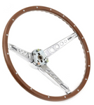 1965-1966 Mustang Woodgrain Steering Wheel & Mounting Kit