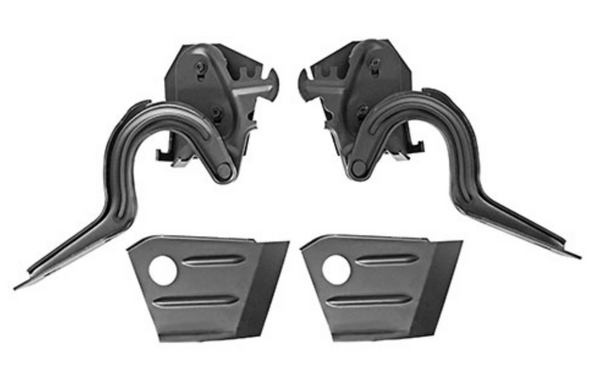 1967-1968 Mustang Trunk Lid Hinge Bracket Set. Conv - Cpe