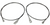 1983-1988 Mustang Top Cables, 34-5/8 inches Long