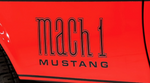 Black 1971-1972 Mustang Stripe Kit, Mach 1, Trunk & Front Fenders