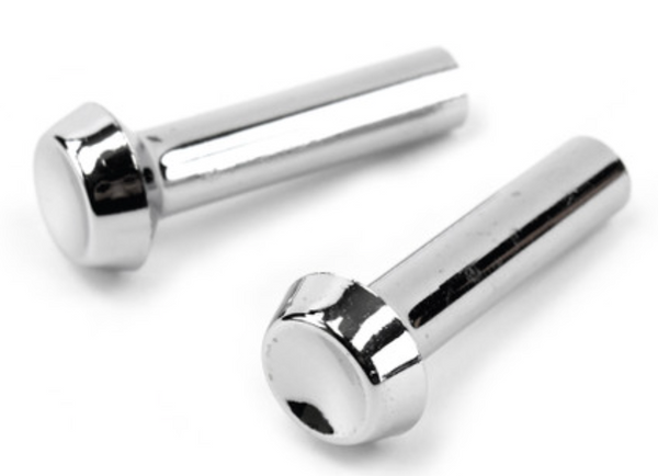 1967 Mustang Door Lock Rod Knobs, Chrome