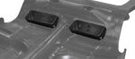1966 Mustang Dual Exhaust Floor Pan Reinforcement Plate, with Punched Hole, LH