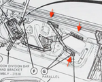 1965-1966 Mustang Window Regulator Guide Channel, RH or LH