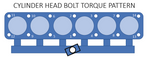 1965-1970 Mustang Cylinder Head Bolt - 170/200/250 FORD