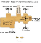 1964-1970 Mustang Disc Brake Distribution Block