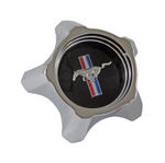 1967 Mustang Styled Steel Wheel Center Cap, 3-3/4 inches