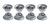 1965-1966 Mustang Tail Light Nuts, Concours, 8 pcs - USA
