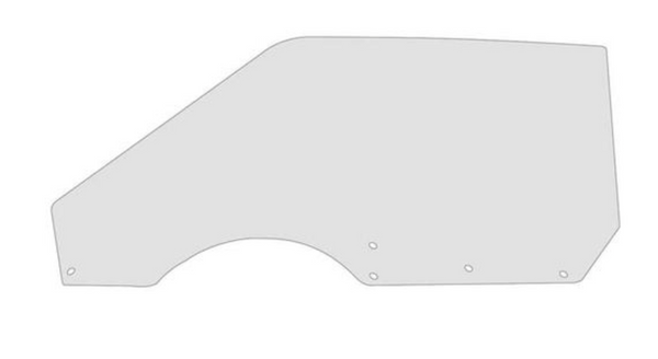 1969-1970 Mustang Door Window Glass, Fastback, After 10/69, Clear, Bolt In, LH