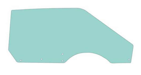 1969-1970 Mustang Door Window Glass, Fastback, After 10/69, Tinted, Bolt In, RH