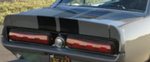 1967-1968 Shelby Mustang Spoilered Trunk Lid Kit, with Tail Light End Caps, Coupe / Convertible