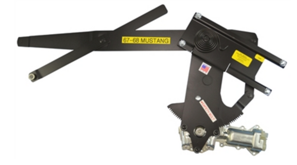 1967-1968 Mustang Power Window Kit, with Chrome Switch, Fastback
