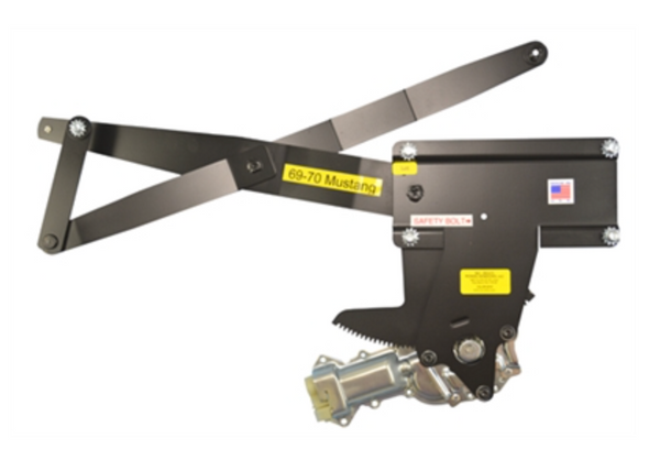 1969-1970 Mustang Power Window Kit, with Chrome Switch, Fastback