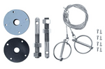 1965-1973 Mustang Hood Pin Kit - Deluxe Stainless Steel