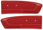 Bright Red 1965-1966 Mustang Pony Door Panels