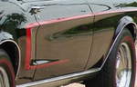 Red 1968 Mustang C-Stripe Kit