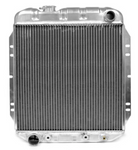 1965-1966 Mustang Radiator, Aluminum, V8, 2 Super Row, LH, Lower Hose
