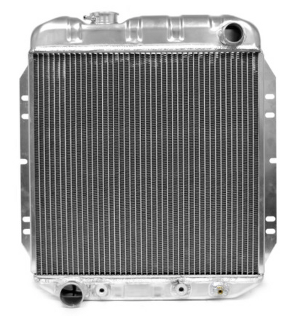 1965-1966 Mustang Radiator, Aluminum, V8, 2 Super Row, LH, Lower Hose