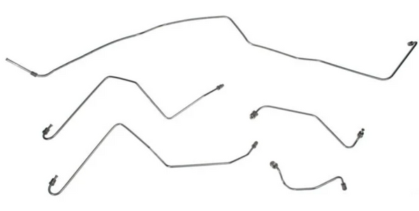 1967 Mustang Pre-Bent Front Brake Line Set, Power Drum, Before 2/67