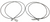 1990-1993 Mustang Top Cables, 38-3/8 inches Long