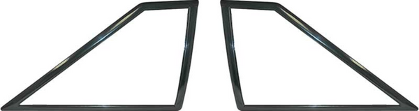 1987-1993 Mustang Hatchback Quarter Window Molding Plastic Cover, SET.
