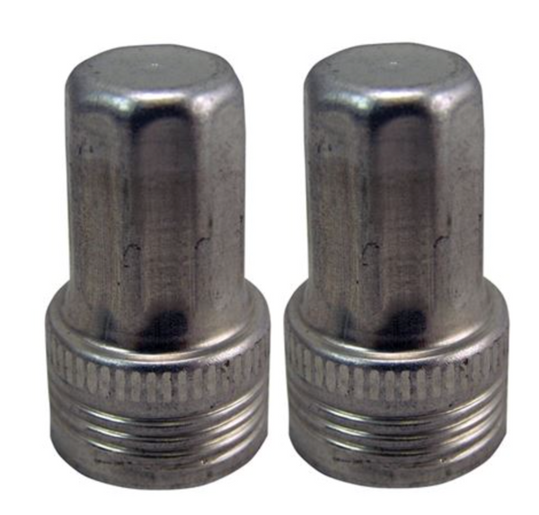 1965-1973 Mustang Compressor Service Valve Bullet Caps, OE Style, Aluminum