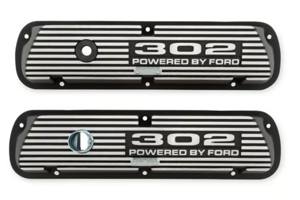 1964-1973 Mustang 302 Aluminum Valve Covers, (260, 289, 302, 351W, exc. Boss & EFI)