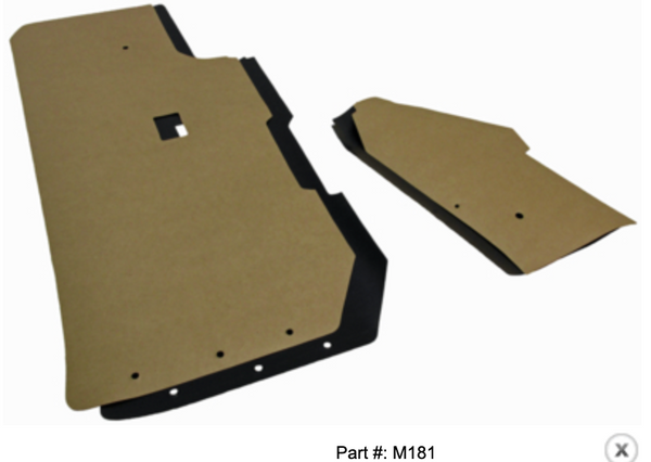1971-1973 Mustang Watershield Set, Convertible, 4 pcs
