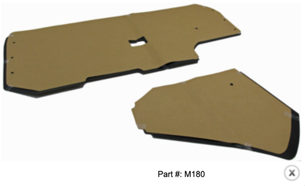 1971-1973 Mustang Watershield Set, Coupe, 4 pcs