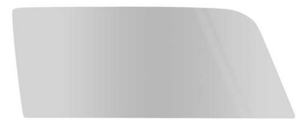 1967-1968 Mustang Door Window Glass, Coupe, Smoke, RH