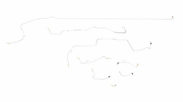 1967 Mustang SS Brake Line Kit, Power Disc, V8, 8 inches & 9 inches Axle, After 2/67
