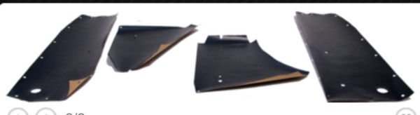 1967-1968 Mustang Watershield Set, Coupe, 4 pcs