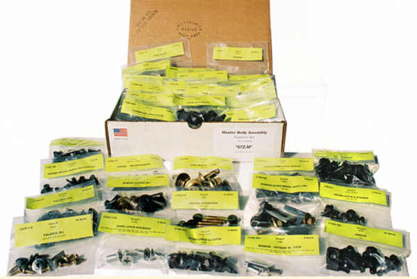 1968 Shelby Mustang Master Body Assembly Fastener Kit