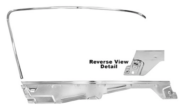 1965-1966 Mustang Door Window Frame, FB, LH