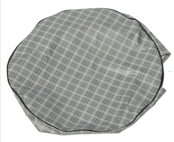 1965-1973 Mustang Tire Cover, Plaid 15 inches Tire