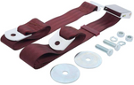 Dark Maroon 1965-1973 Mustang Seat Belt, Deluxe Aftermarket