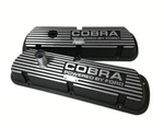 1964-1985 Mustang Valve Covers, V8 (260, 289, 302, 351W, exc. Boss 302 & EFI),  inchesCOBRA POWERED BY FORD inches