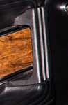 Black 1971-1973 Mustang Deluxe Door Panel Grab Handle, LH