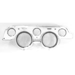 1967 Mustang Instrument Cluster Housing, Brushed Aluminum